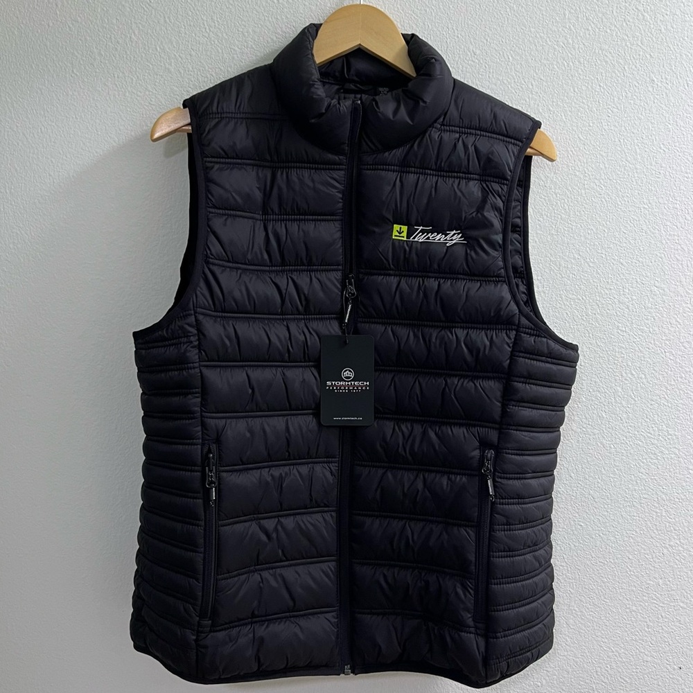 Stormtech Black puffy vest - DocuSign 20th anniversary branded